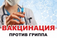 Вакцинация против гриппа и график работы прививочного кабинета